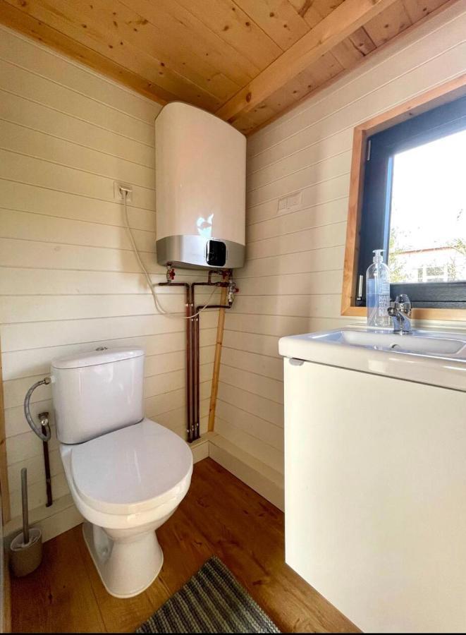 הוילה Vijfhuizen Tiny House With Garden And Jacuzzi Near Amsterdam מראה חיצוני תמונה
